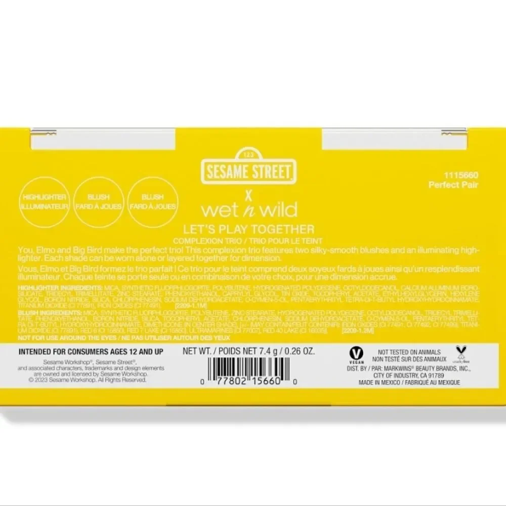 Wet-N-Wild‎ X Sesame Street Let's Play Together Complexion Trio